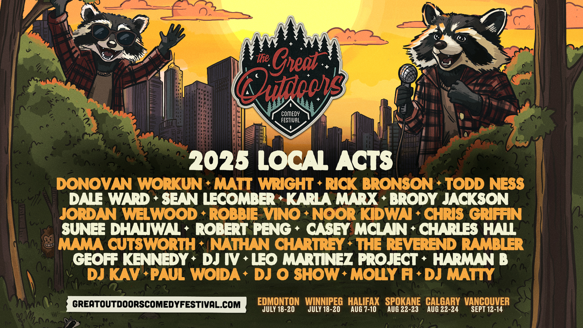 The Great Outdoors Comedy Festival 2025