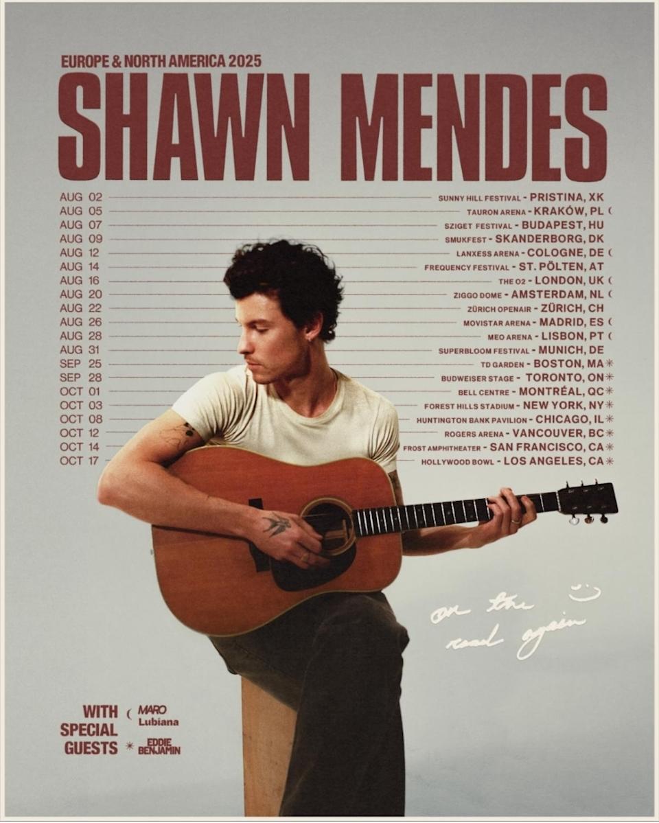 Shawn mendes tour 2025