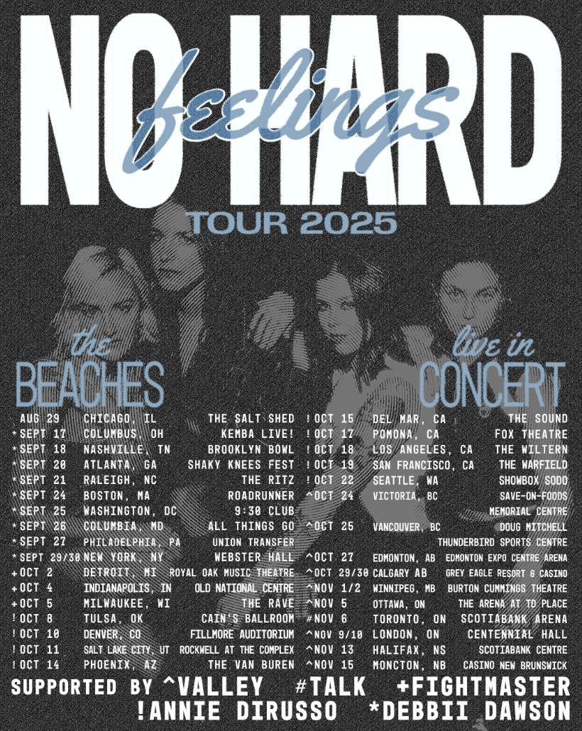 the beaches 2025 tour