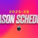 NLL 2025 2026 Schedule Season