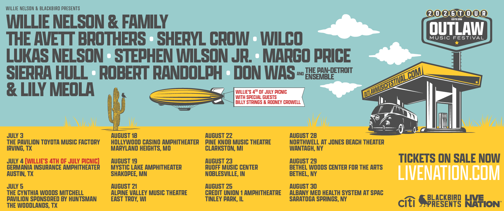 Outlaw Music Festivals 2026