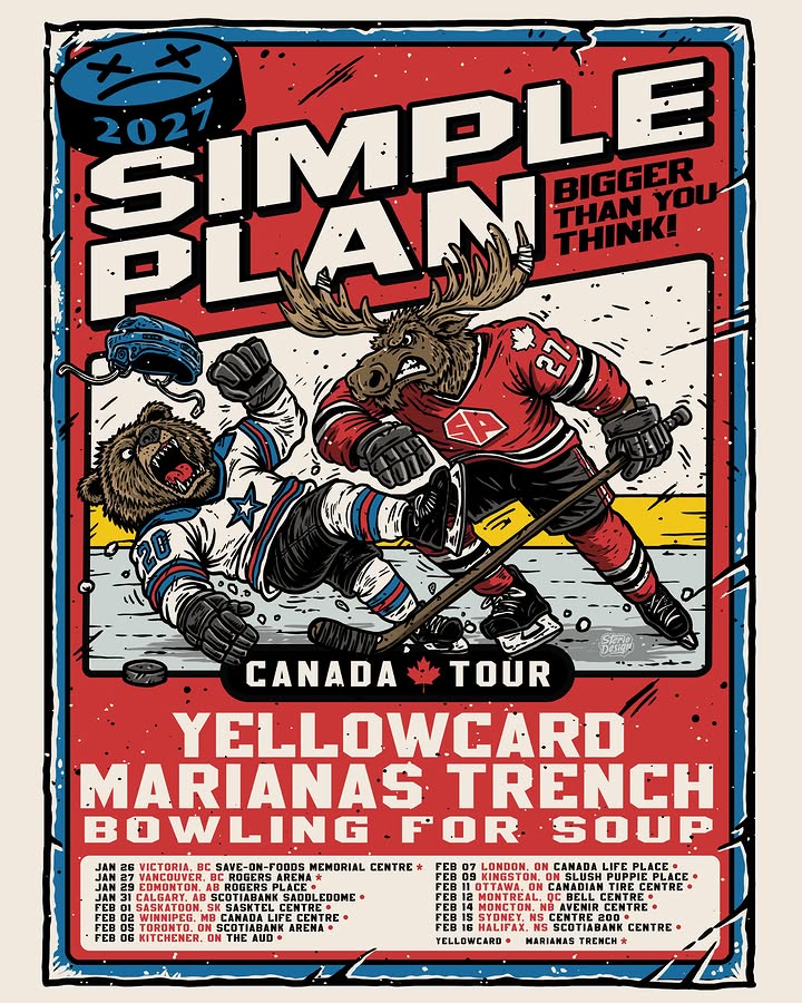 Simple Plan Canada tour 2027